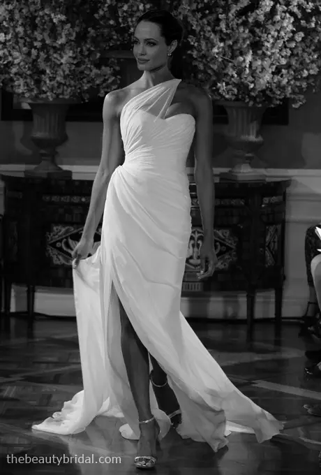 Angelina Jolie Bridal Dress Romona Keveza