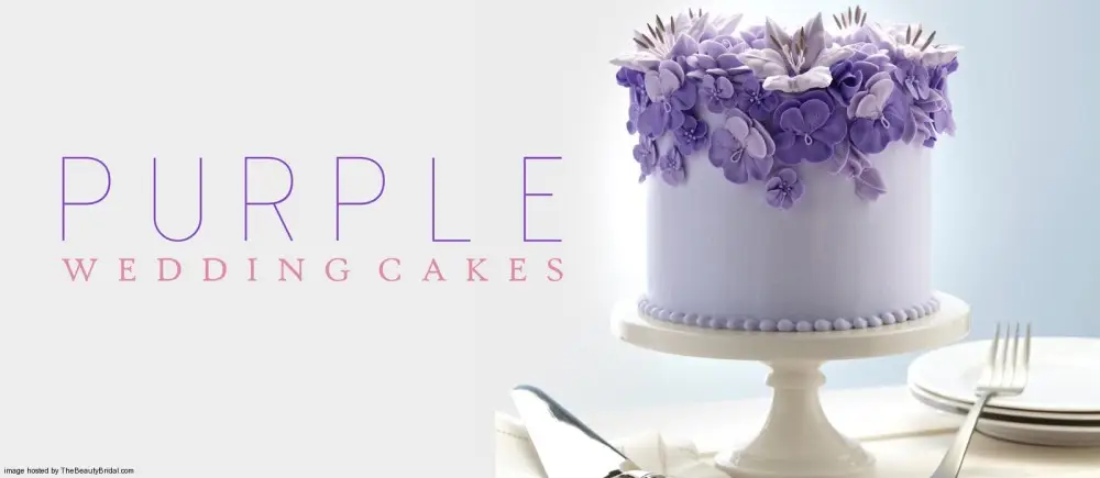 Beautiful purple wedding cakes with floral detail 1000x435 1