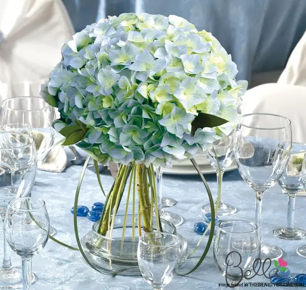 Blue Hydrangeas Bridesmaid Bouquets or Centerpieces