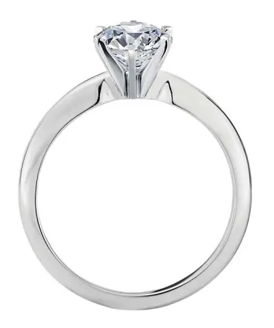 Blue Nile Classic Six Prong Platinum Engagement Ring