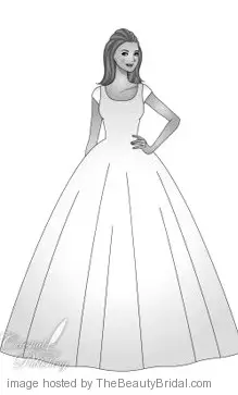 Bridal ball gown