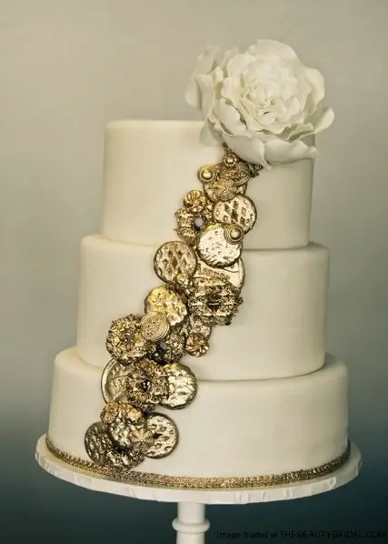 Golden Girl Scout Cookie Wedding Cake