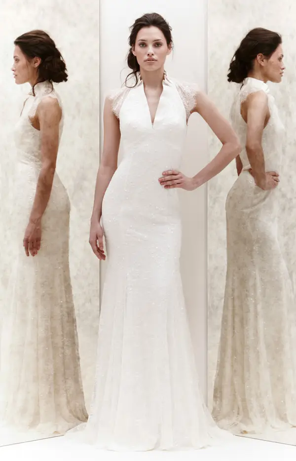 Jenny Packham 2013 V neck Bridal Gown Style AMARYLLIS