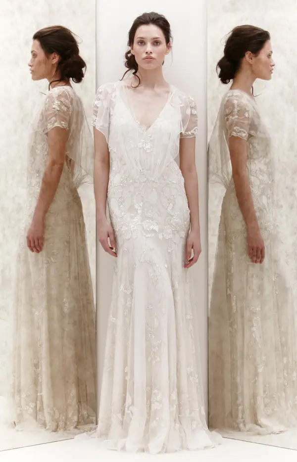 Jenny Packham SS 2013 V neck Mermaid Bridal Dress AZALEA