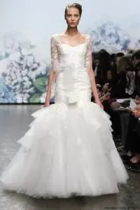 Monique Lhuillier Fall 2012 wedding gown style Moment