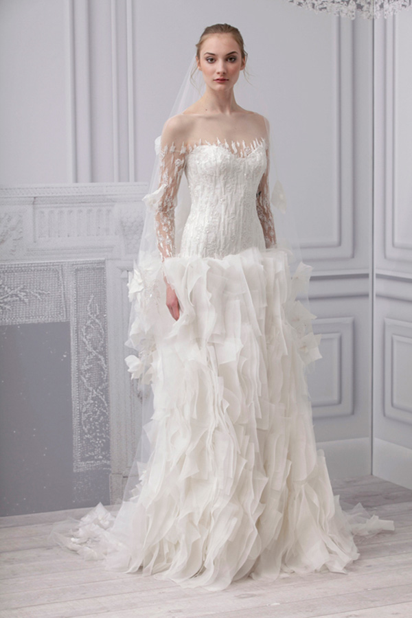 Monique Lhuillier Spring 2013 Bridal Gown