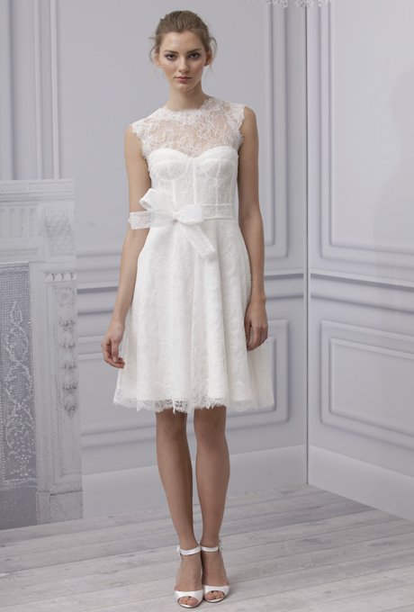 Monique Lhuillier Spring 2013 Short Wedding Dress