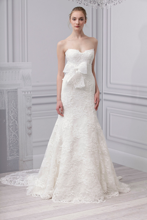 Monique Lhuillier Spring 2013 Wedding gown