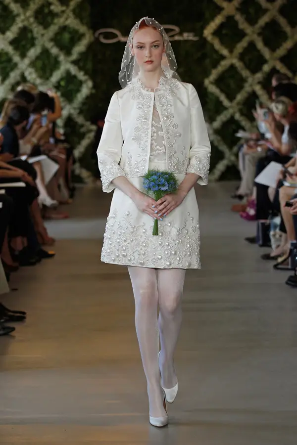 Oscar de la Renta Spring 2013 Short Bridal Dress