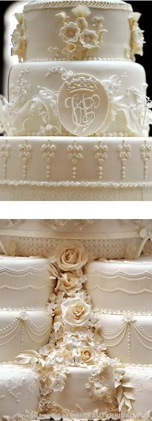 Royal wedding cake detail