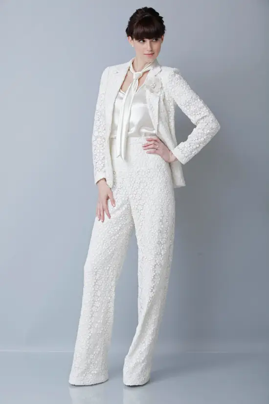 Theia Spring 2013 Bridal Pant Suit