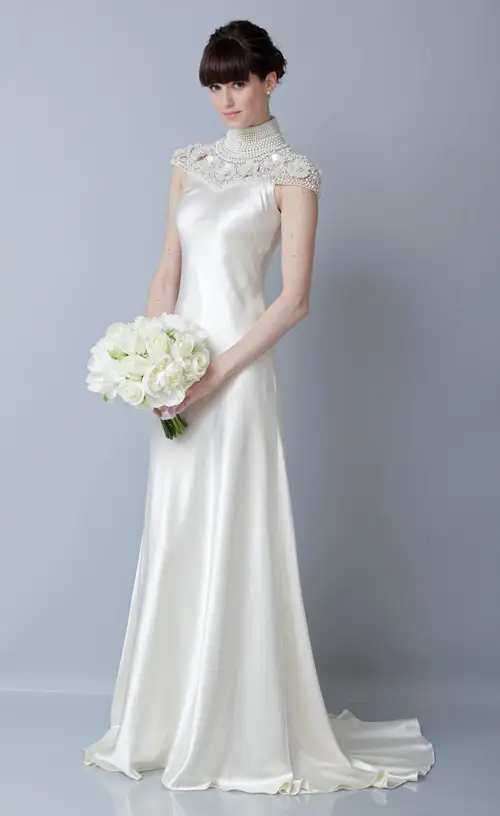 Theia Spring 2013 Elegant Sheath Wedding Dress