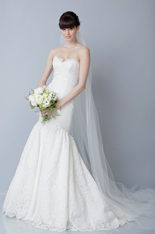 Theia Spring 2013 Lace Mermaid Bridal Dress