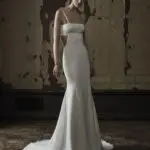 Vera Wang Spring 2016 cut out sheath wedding dress with spaghetti straps