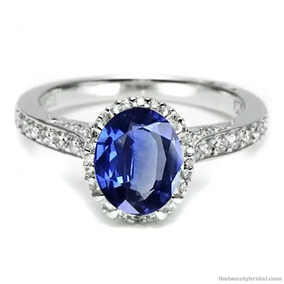 kate middleton prince william diamond sapphire engagement ring tacori