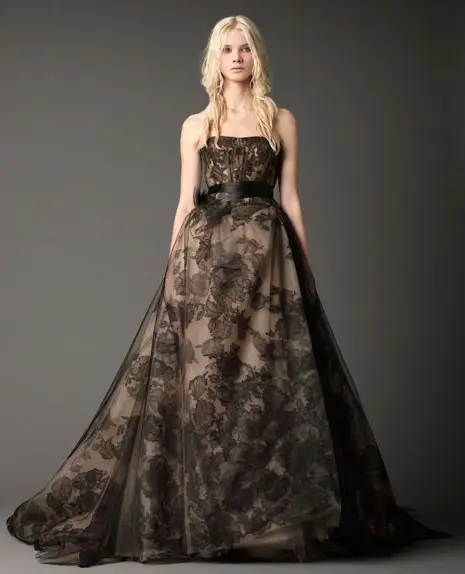 vera wang black magic wedding dresses gowns 2012