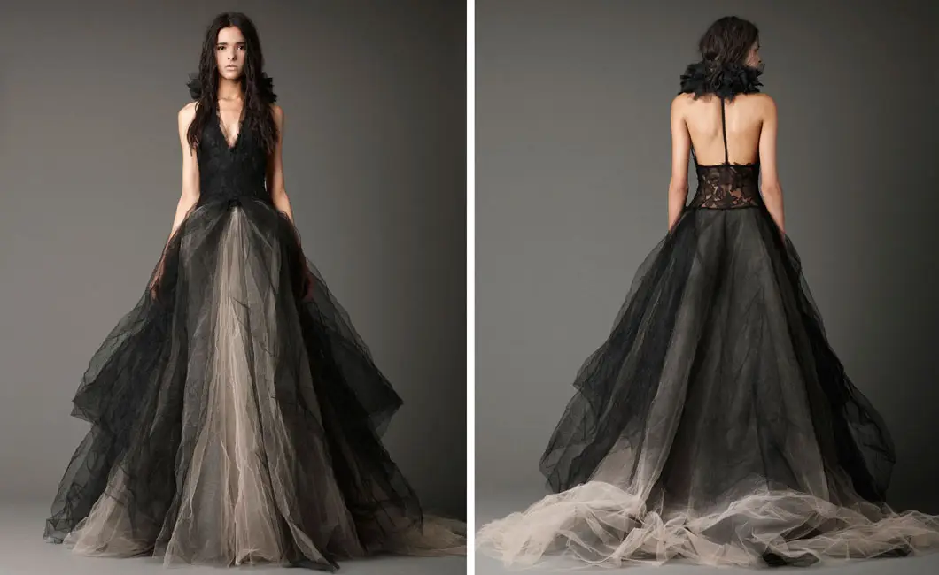 vera wang black wedding dresses 2012 9