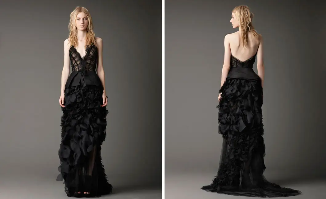 vera wang black wedding gowns 2012 10